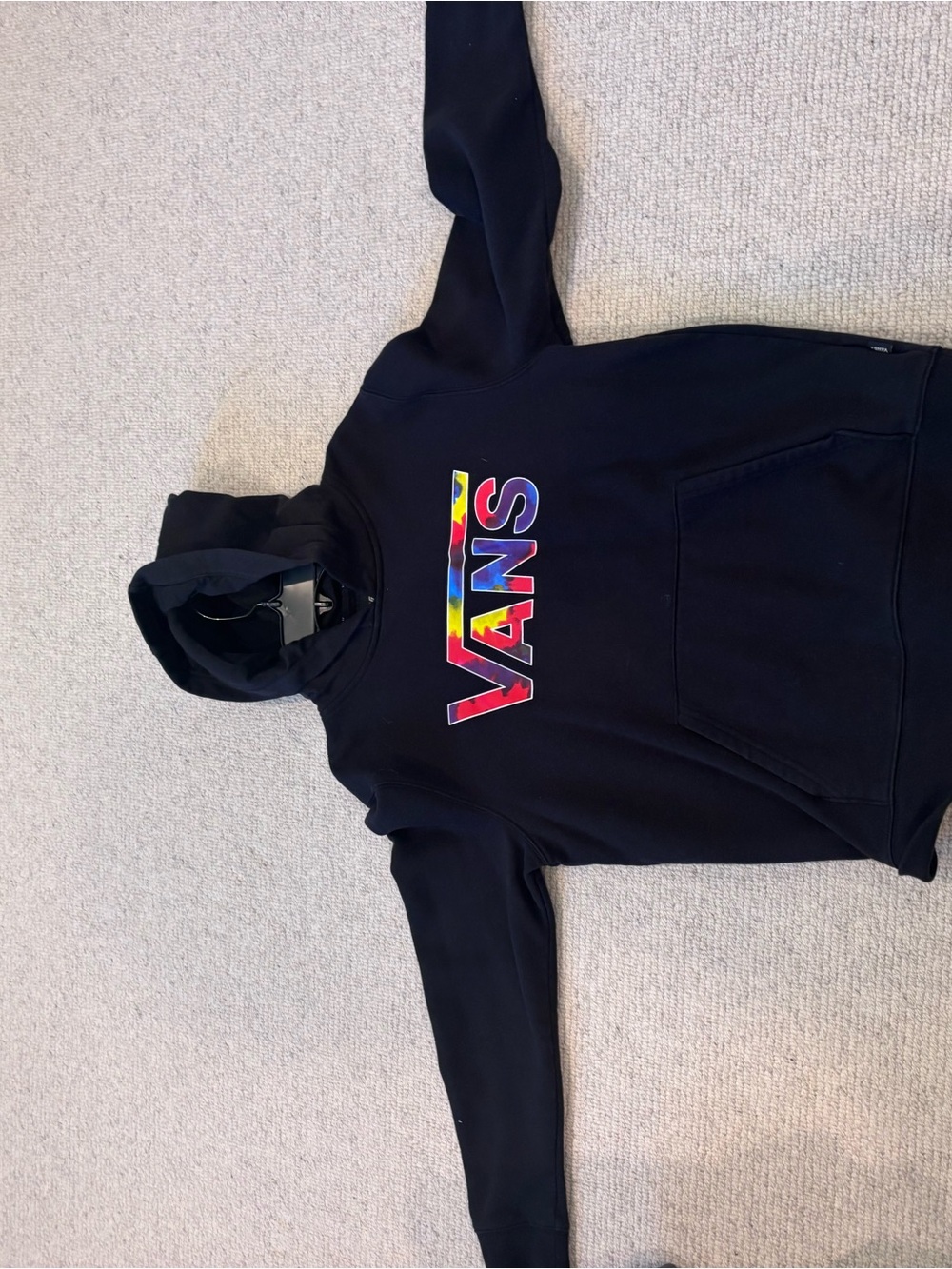 Vans Black Pullover Hoodie with Subtle Branding